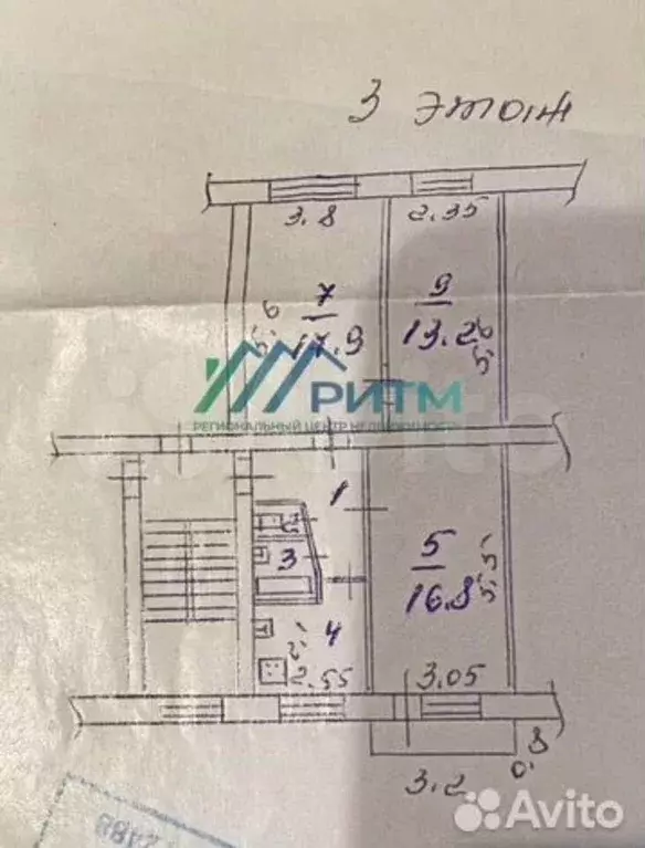 3-к. квартира, 65 м, 4/5 эт. - Фото 0