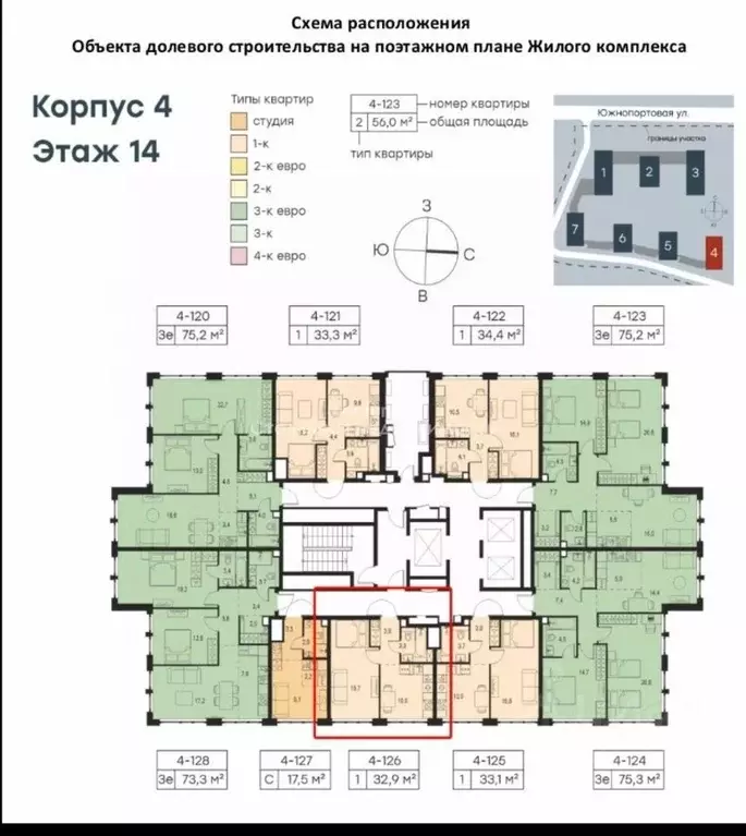 1-к кв. Москва Южнопортовая ул. (32.9 м) - Фото 1