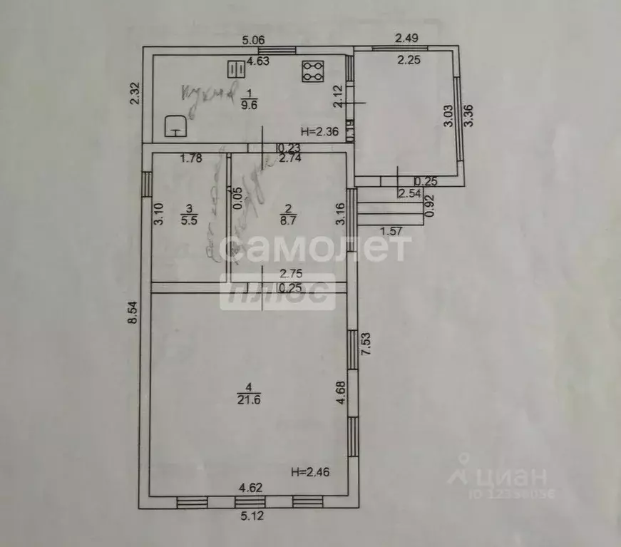 Дом в Оренбургская область, Бузулук Советская ул. (45 м) - Фото 2