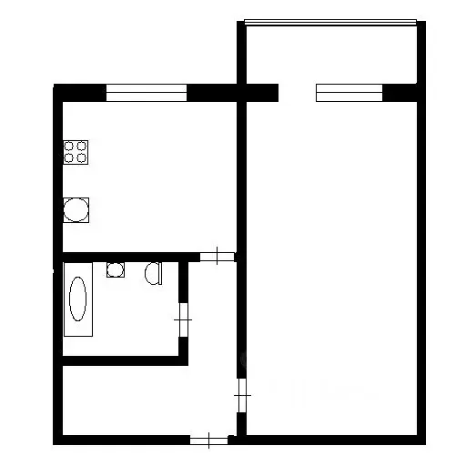 1-к кв. Коми, Ухта ул. Дежнева, 21 (28.8 м) - Фото 1