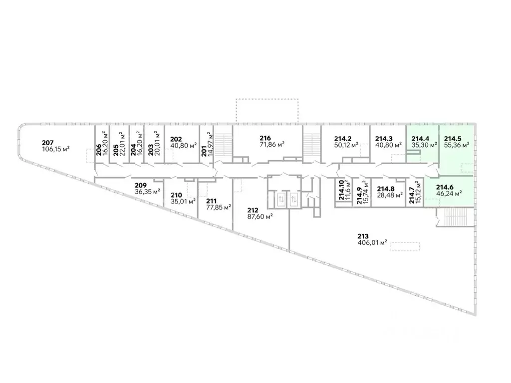 Офис в Санкт-Петербург Гранитная ул., 51 (137 м) - Фото 2