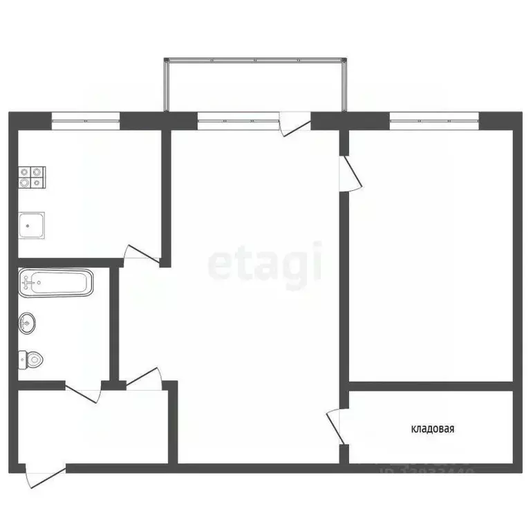 2-к кв. Тюменская область, Тюмень ул. Республики, 187 (41.1 м) - Фото 1