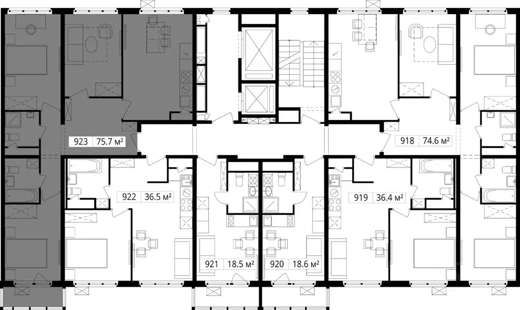 3-к кв. Московская область, Ленинский городской округ, д. Сапроново, ... - Фото 2