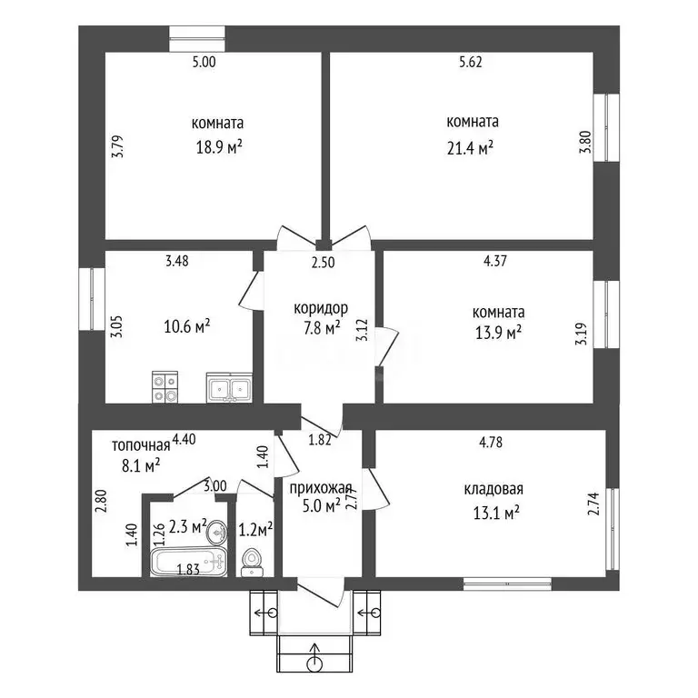 Дом в Журавлёвское сельское поселение, село Сумское, Центральная улица ... - Фото 1