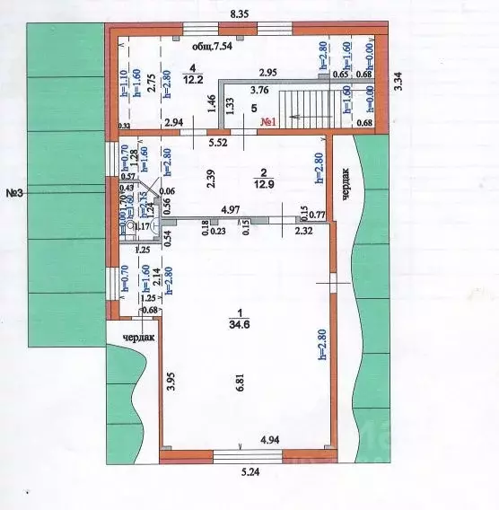 Дом в Курская область, Курск ул. 1-я Офицерская, 6А (186 м) - Фото 2