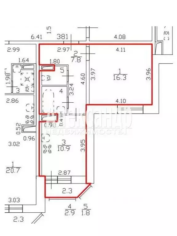 1-к кв. Санкт-Петербург ул. Орджоникидзе, 52 (39.7 м) - Фото 2