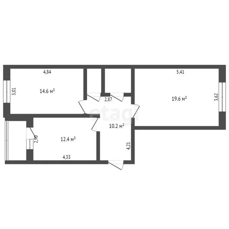 2-комнатная квартира: Новосибирск, улица Ивлева, 160 (61 м) - Фото 0