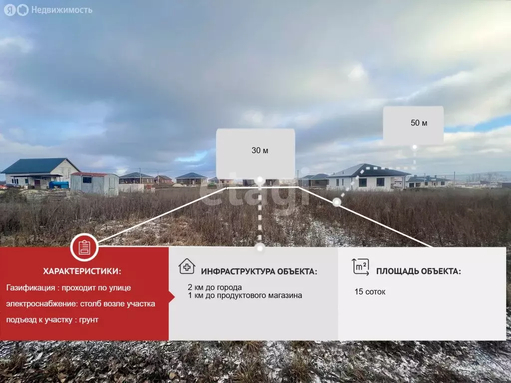 Участок в Губкин, улица 80-летия города Губкина (15 м) - Фото 2