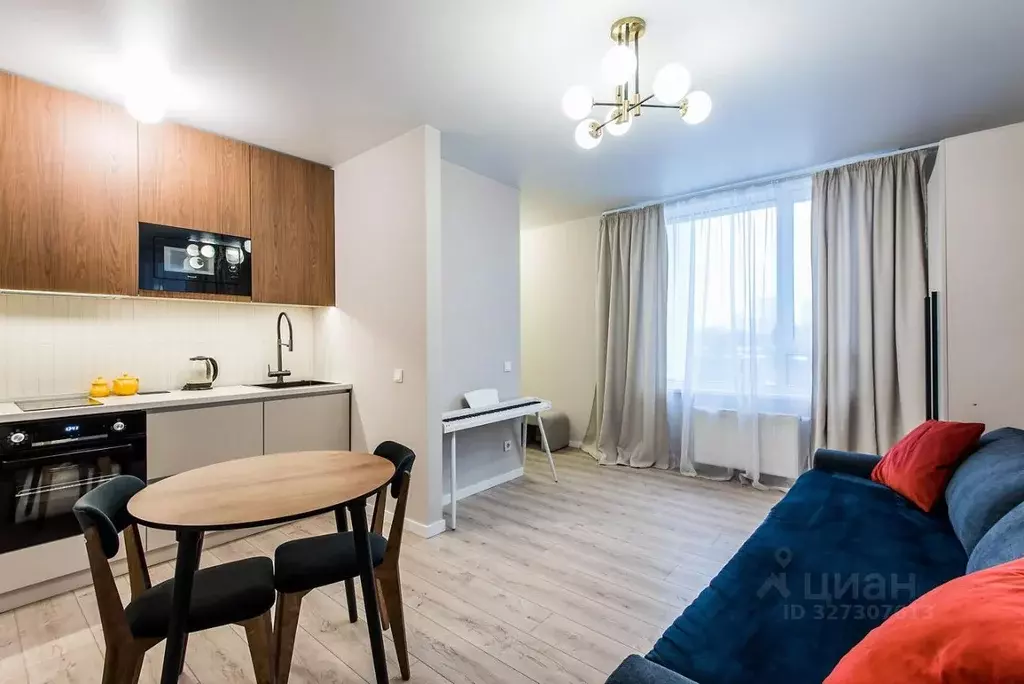 Студия Московская область, Красногорск ул. Тенистых Аллей, 1к2 (26.51 ... - Фото 1