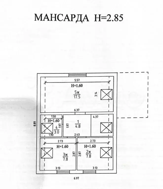 Дом 109 м на участке 5,2 сот. - Фото 1