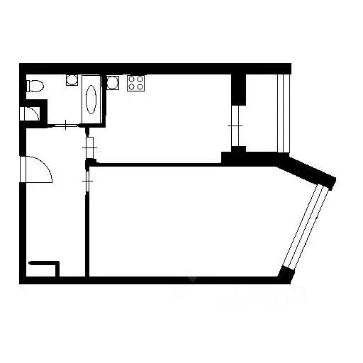 Квартира, 1 комната, 48 м - Фото 1