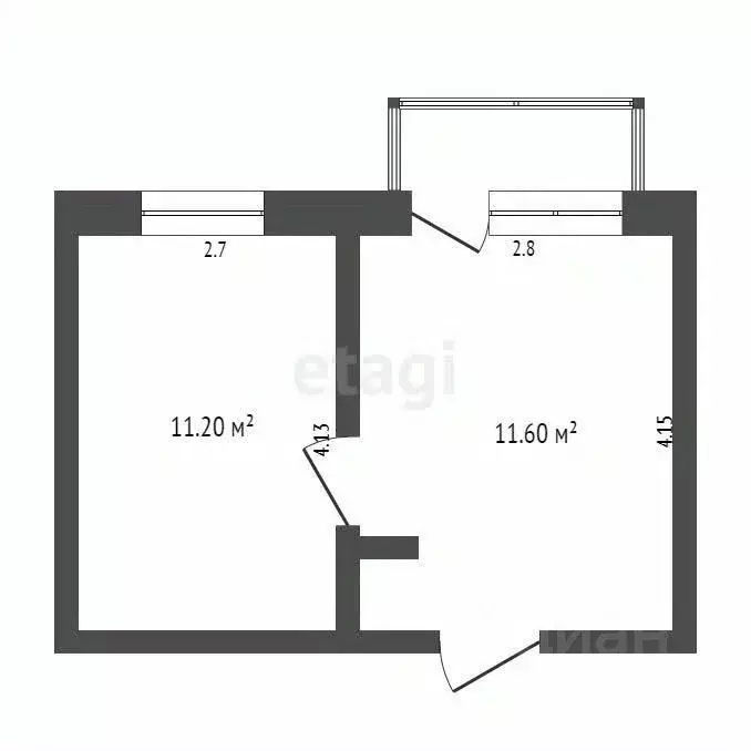 Комната Калужская область, Калуга Врубовая ул., 18/20 (22.8 м) - Фото 1