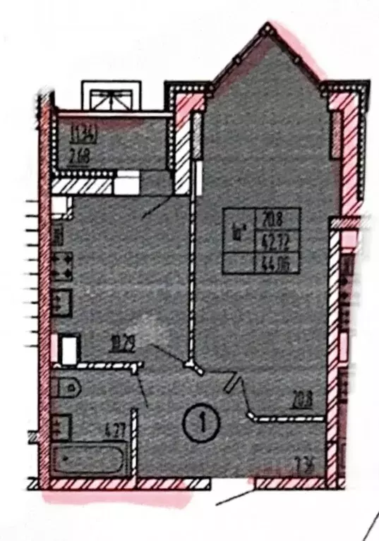 1-к кв. Татарстан, Лаишевский район, Столбищенское с/пос, с. Усады ул. ... - Фото 2