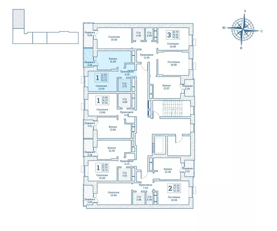 1-к кв. Московская область, Щелково городской округ, Монино пгт ... - Фото 2