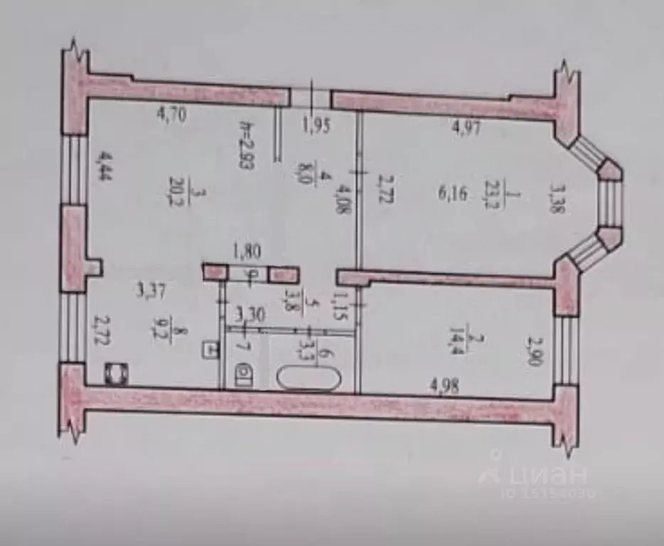 3-к кв. Хабаровский край, Хабаровск Краснореченская ул., 13 (83.8 м) - Фото 2