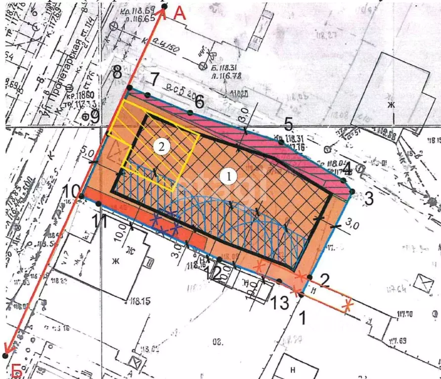 Участок в Вологодская область, Вологда Пролетарская ул., 13 (8.8 сот.) - Фото 2