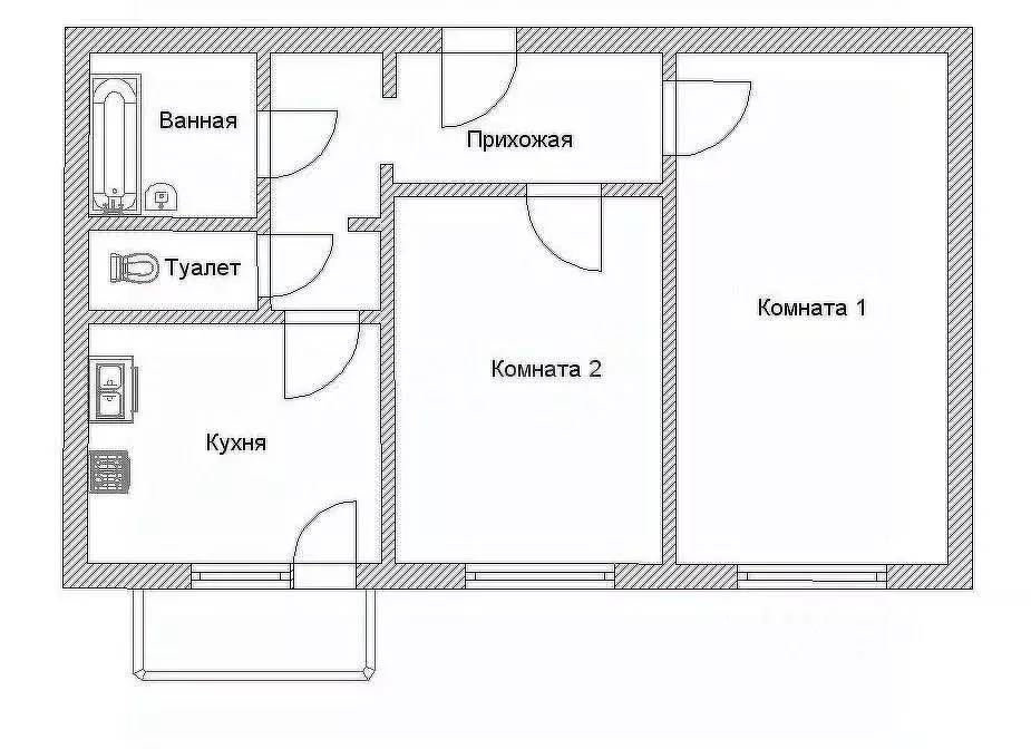 Дом в Белгородская область, Шебекино пос. Логовое,  (48 м) - Фото 1