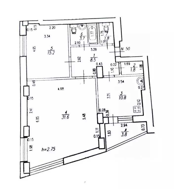 2-к кв. Башкортостан, Уфа ул. Рихарда Зорге, 66 (75.3 м) - Фото 2