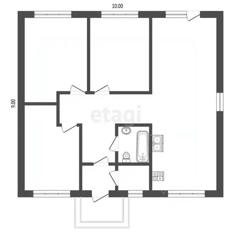 Дом в Ростовская область, Аксайский район, Щепкинское с/пос, пос. ... - Фото 2