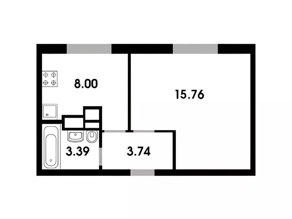 1-к кв. Московская область, Одинцовский городской округ, д. Солманово, ... - Фото 2