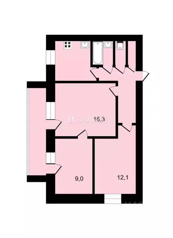 3-к кв. Владимирская область, Владимир просп. Строителей, 27 (54.0 м) - Фото 2