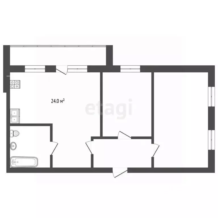 3-к кв. Тюменская область, Тюмень Орловская ул., 35к2 (73.3 м) - Фото 0