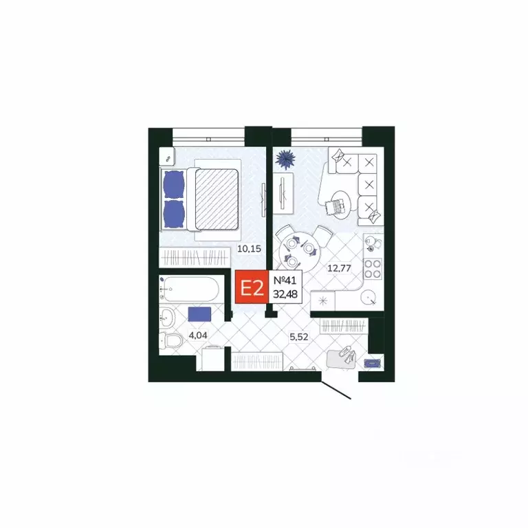 1-к кв. Тульская область, Тула Мясново мкр, Желания жилой комплекс ... - Фото 1