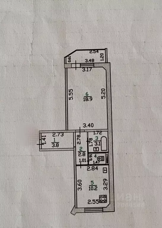 1-к кв. орловская область, орел ул. алроса, 5 (40.1 м) - Фото 1