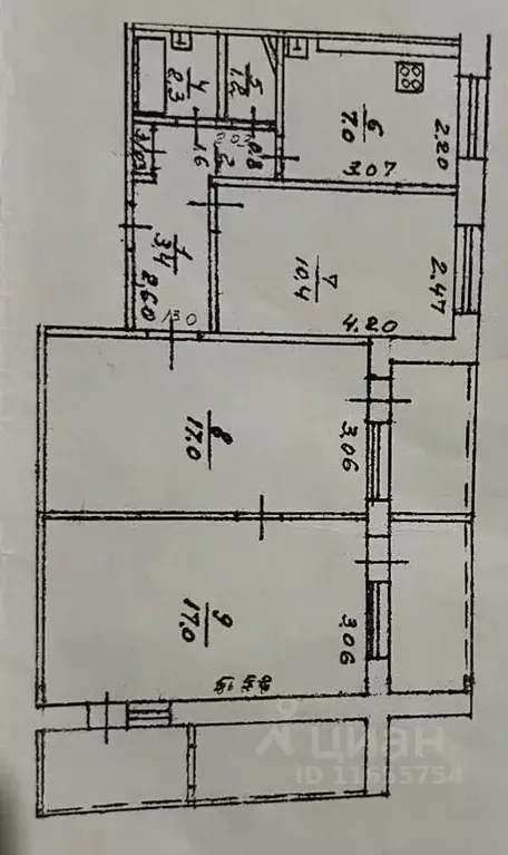 3-к кв. Башкортостан, Уфа Комсомольская ул., 146 (63.0 м) - Фото 2