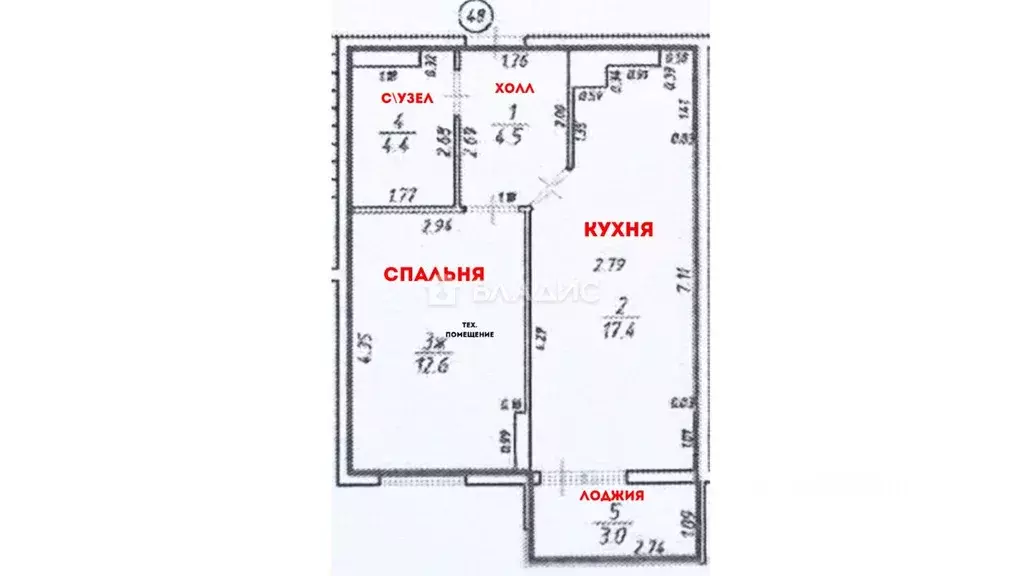 1-к кв. Калининградская область, Гурьевский муниципальный округ, пос. ... - Фото 2