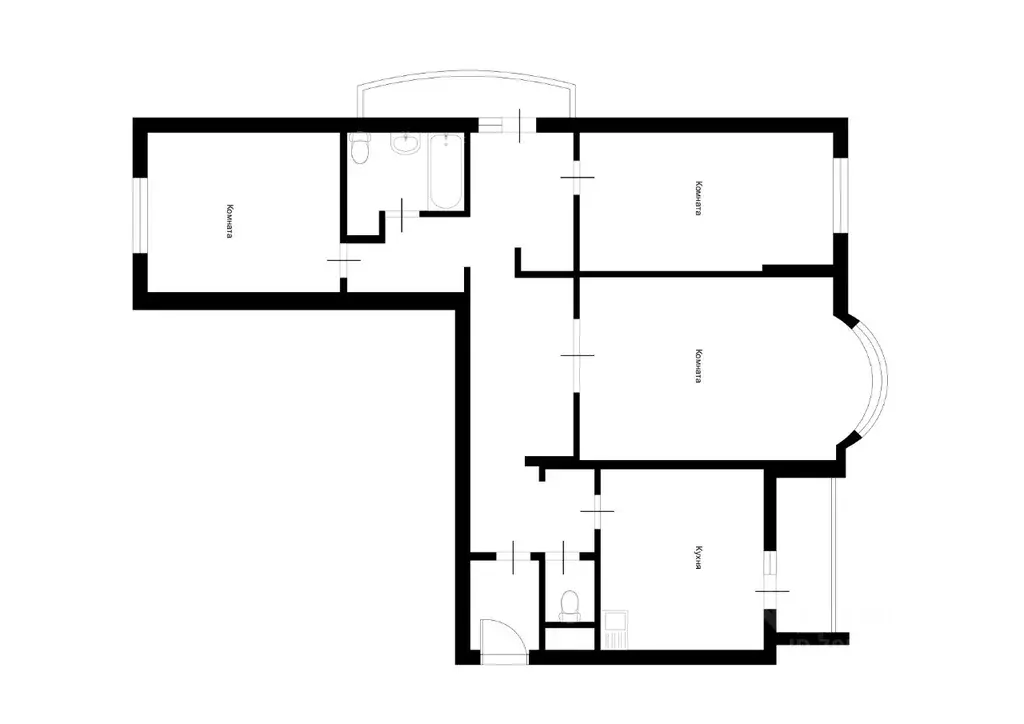 3-к кв. Московская область, Красногорск бул. Подмосковный, 10 (98.0 м) - Фото 2