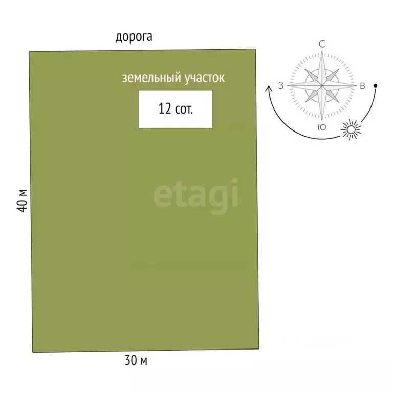 Участок в Тюменская область, Тюменский район, с. Салаирка  (12.0 сот.) - Фото 2