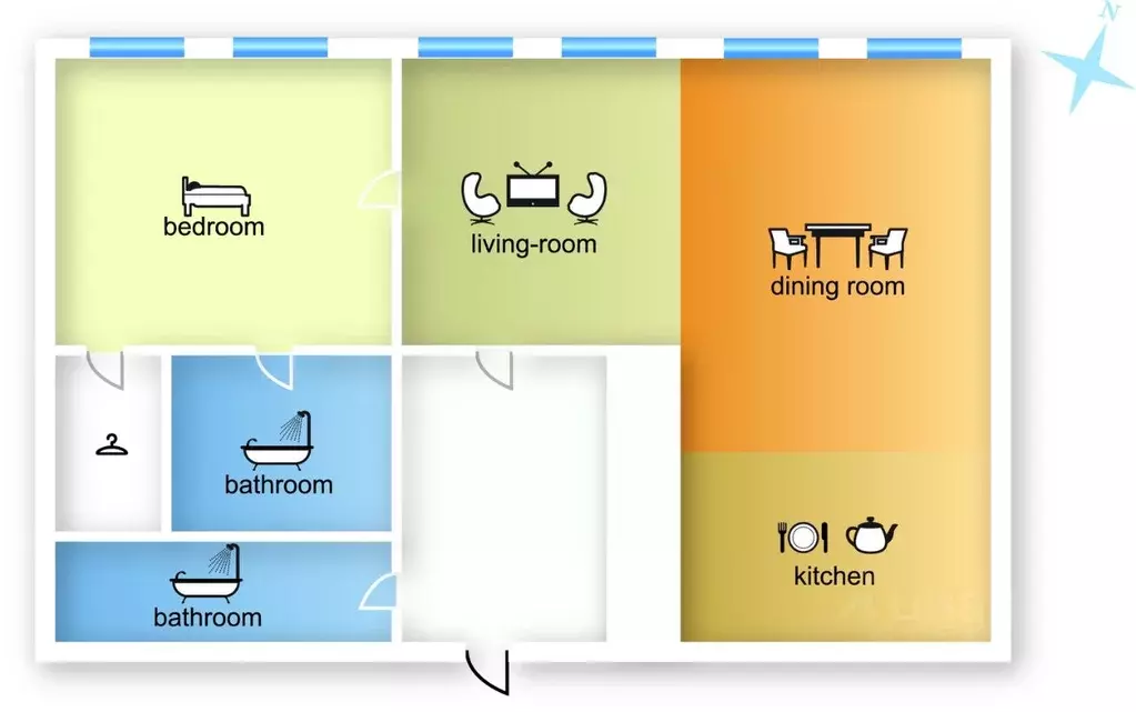 2-к кв. Москва наб. Пресненская, 8с1 (106.0 м) - Фото 2