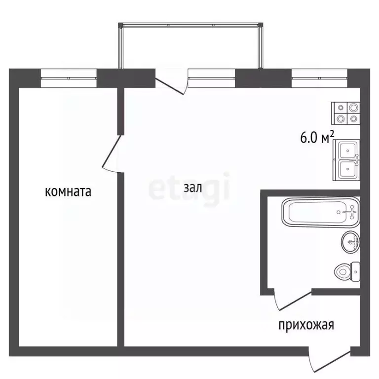 2-к кв. Мордовия, Саранск ул. А.П. Гайдара, 8 (44.7 м) - Фото 2