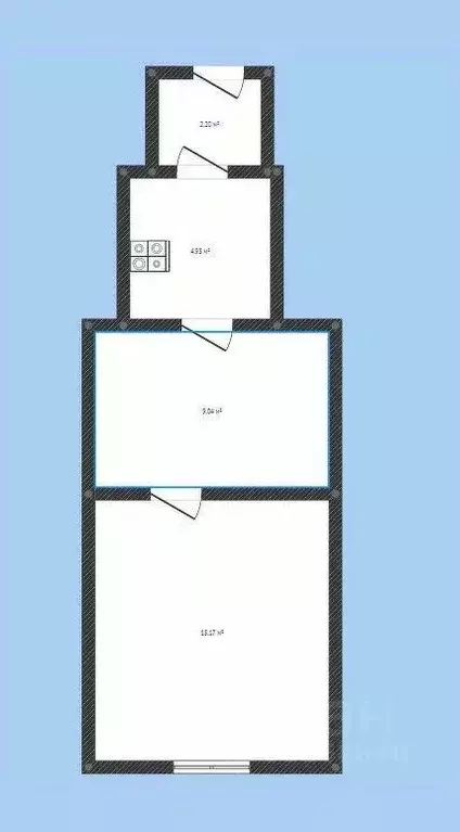 1-к кв. Саратовская область, Балашов Коммунистическая ул., 78 (34.2 м) - Фото 1