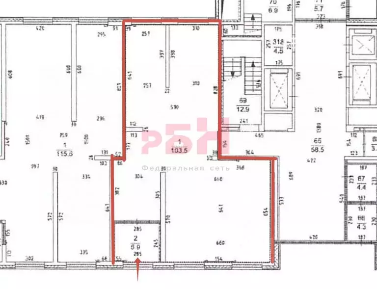 Торговая площадь в Свердловская область, Екатеринбург просп. ... - Фото 2