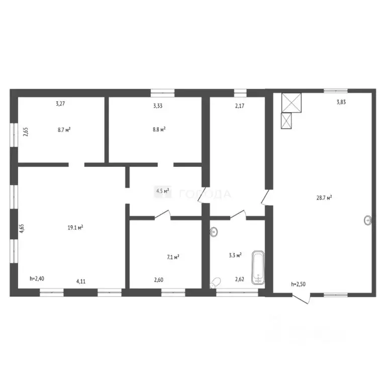 Дом в Кемеровская область, Новокузнецк Столбовая ул., 19 (92 м) - Фото 2