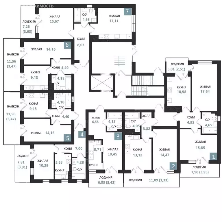 2-комнатная квартира: Калининградская область, Светлогорск (60.5 м) - Фото 1