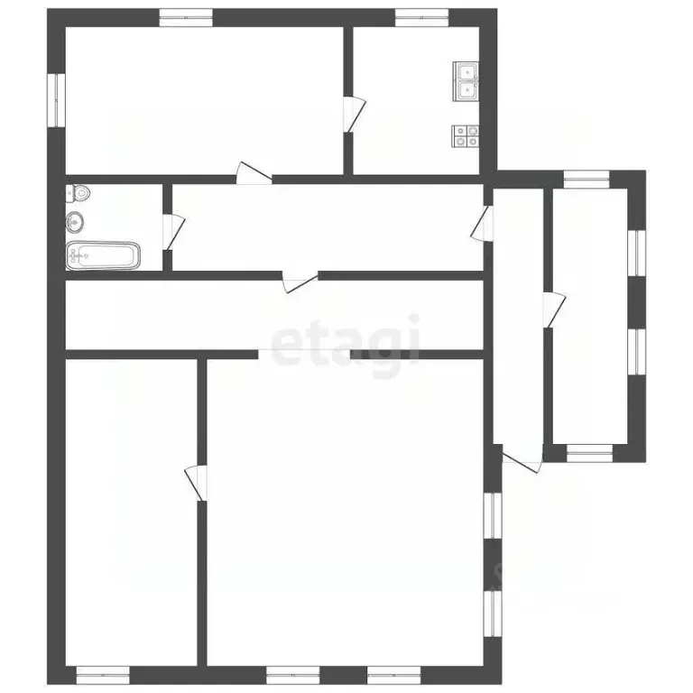 Дом в Вологодская область, Череповецкий район, д. Большие Углы 10 (34 ... - Фото 2