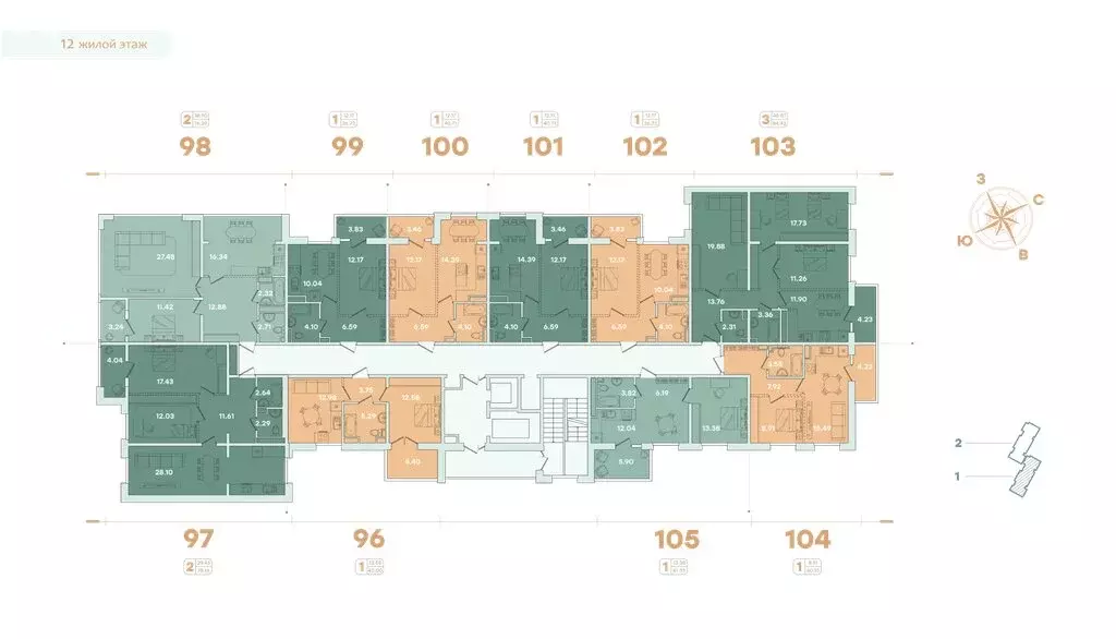 1-комнатная квартира: Иркутск, улица Петрова, 16 (40.1 м) - Фото 1