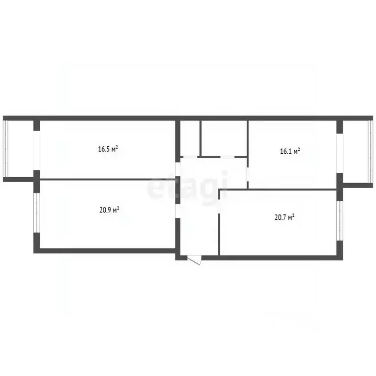 3-к кв. Воронежская область, Лиски просп. Ленина, 43Б (95.0 м) - Фото 2