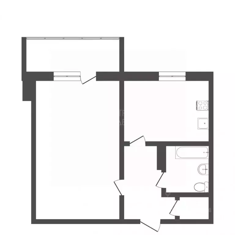 1-к кв. Тюменская область, Тюмень ул. Муравленко, 3к1 (38.9 м) - Фото 2