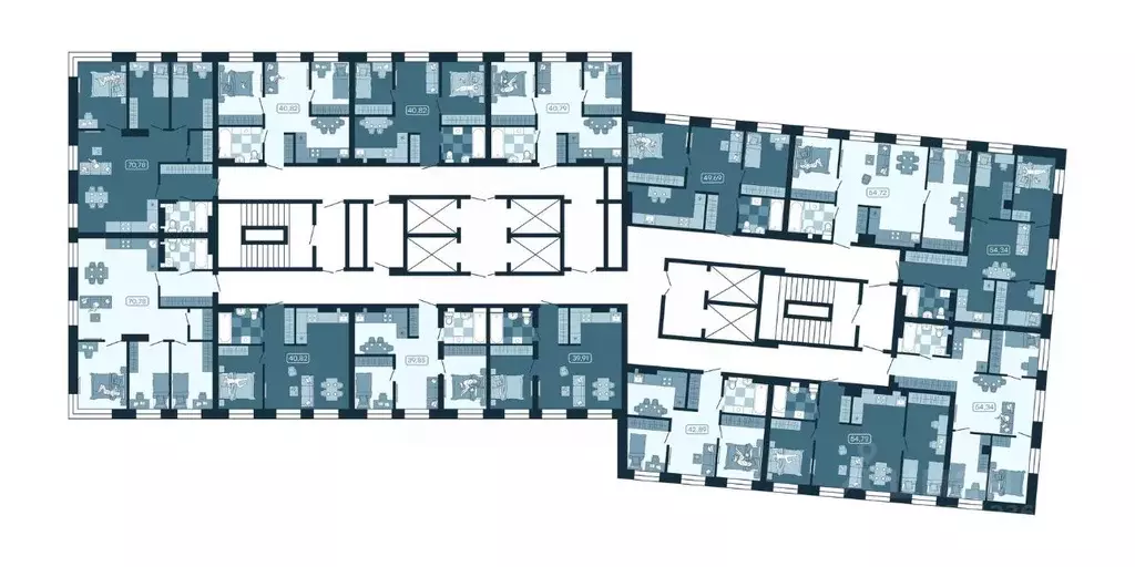 3-к кв. Приморский край, Владивосток ул. Борисенко, 100Кс1 (49.69 м) - Фото 2