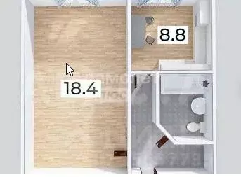 1-к кв. Омская область, Омск Городок Нефтяников мкр, ул. Круговая, 6Б ... - Фото 2