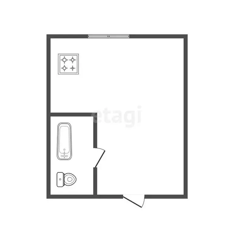 1к в -комнатной квартире (10 м) - Фото 1