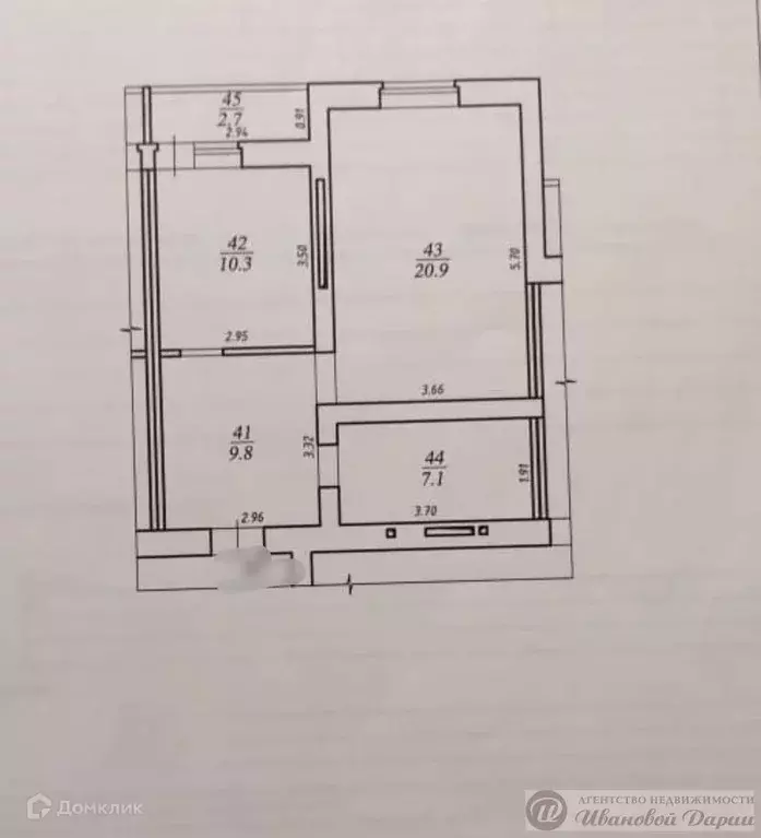 Продаётся 1-к квартира, 50.8 м - Фото 1