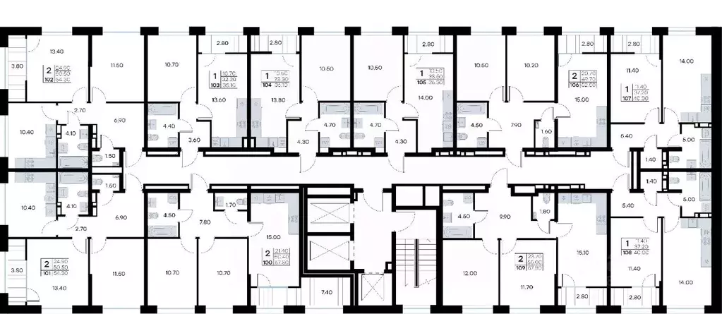 2-к кв. Приморский край, Владивосток ул. Нейбута, 135 (57.8 м) - Фото 2