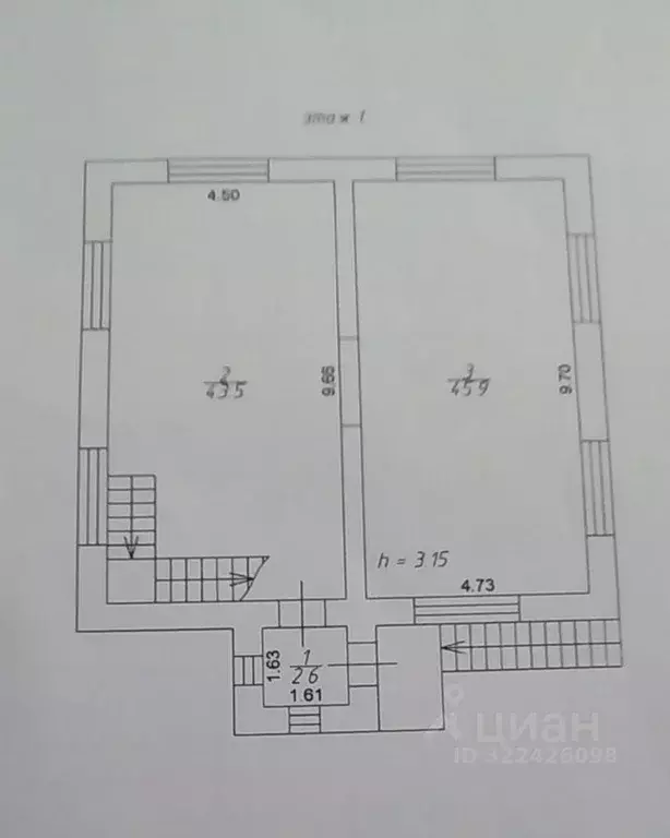 Коттедж в Омская область, Омский район, с. Пушкино Спортивная ул. (200 ... - Фото 2