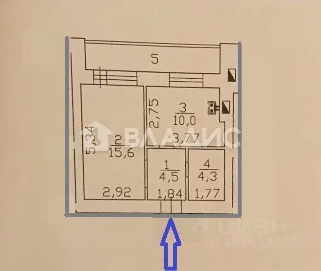 1-к кв. Владимирская область, Суздальский район, пос. Боголюбово ул. ... - Фото 2