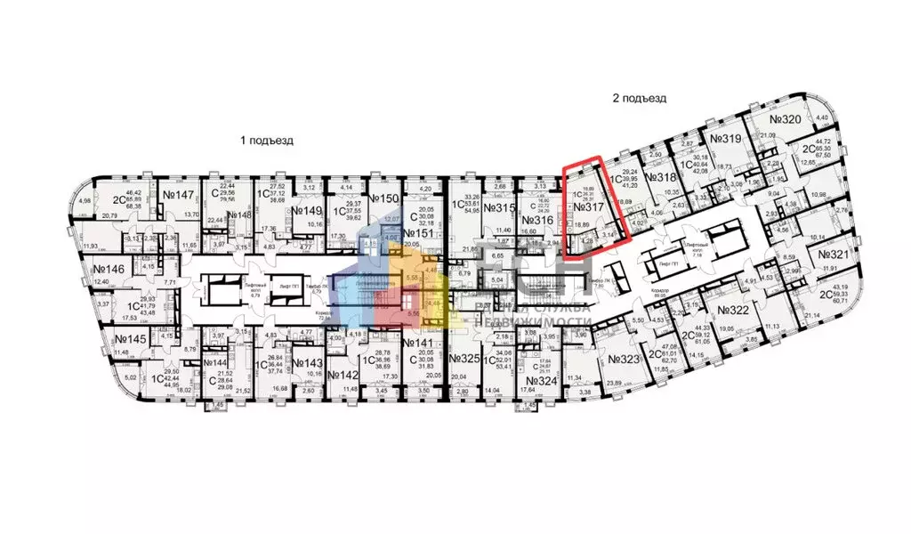 1-комнатная квартира: Тула, улица Фёдора Смирнова, 2к1 (26.1 м) - Фото 0